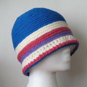 Retro Mod Cloche Hat "monsanto blue"